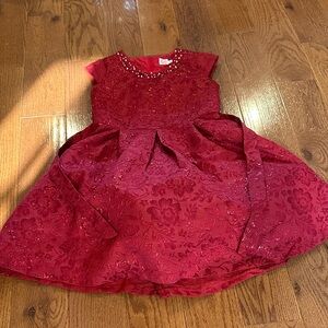 Elegant Red Kids Dress